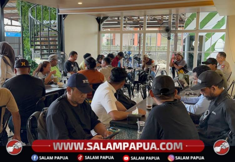 Satgas Humas Ops Damai Cartenz-2026 Perkuat Kolaborasi Melalui Silaturahmi Bersama Wartawan Di Timika