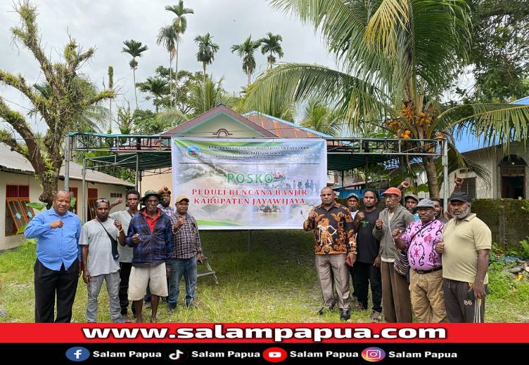 Jayawijaya Dilanda Banjir Bandang, KKBJ Mimika Dirikan Posko Bantuan Di Jalan Freeport Lama