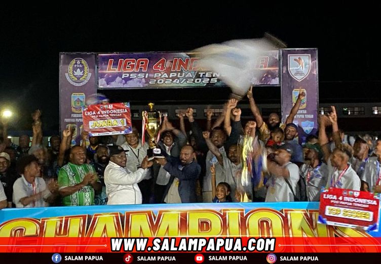 Persipuncak Sabet Juara Liga 4 Regional Papua Tengah