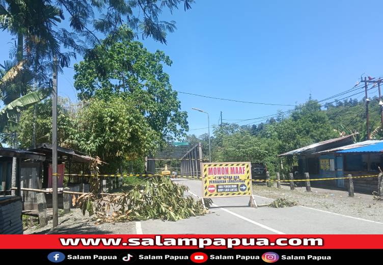 Jembatan Kali Harapan Nabire Ditutup Sementara, Ini Penyebabnya
