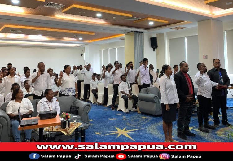 KPU Mimika Gelar Pelantikan Susulan Bagi 149 Anggota PPS Dan 1 Anggota PPD