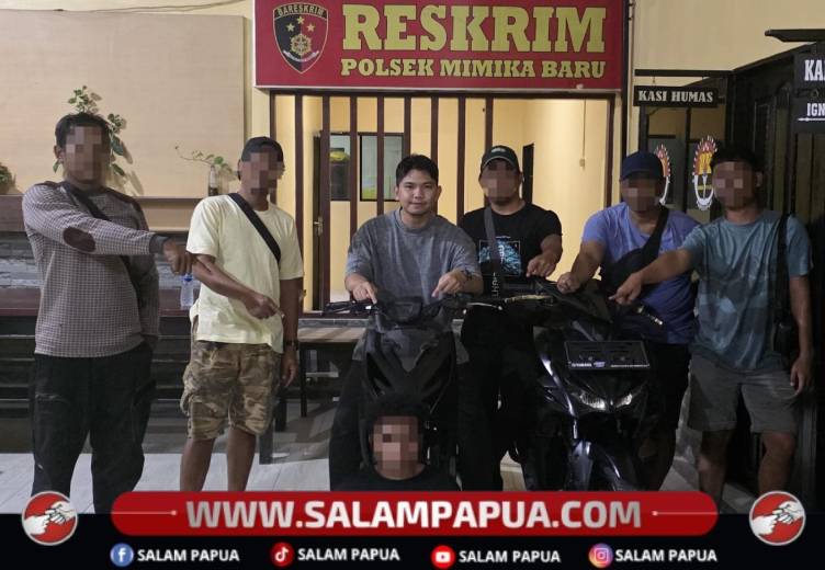 Minta Tebusan Kepada Korban, Pencuri Motor Di Timika Tak Berkutik Saat Ditangkap Polisi