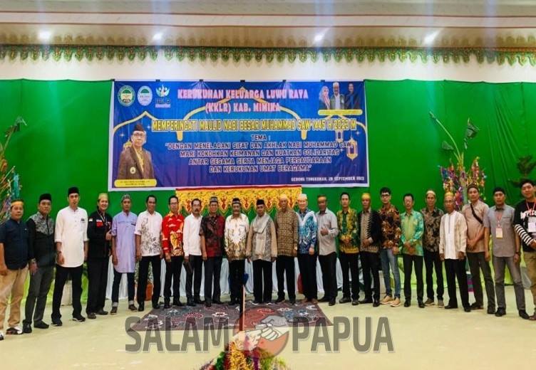 Kuatkan Solidaritas Dan Persaudaraan, Kerukunan Keluarga Luwu Raya Mimika Peringati Maulid Nabi Muhammad SAW 1445 H