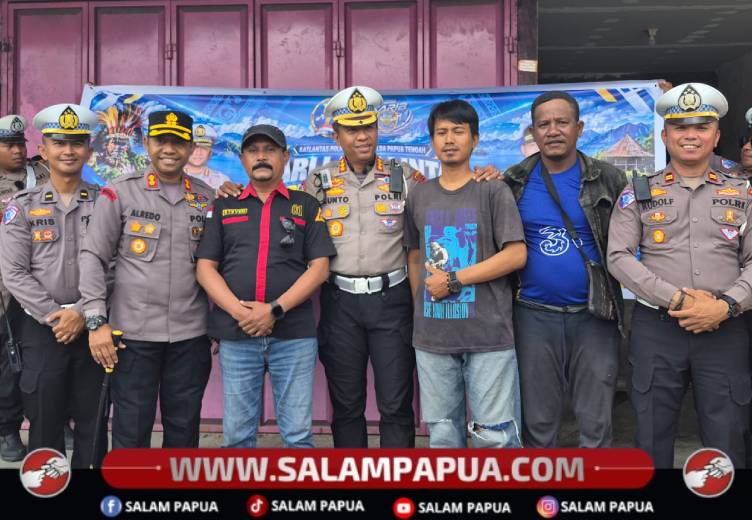 Jelang HUT Ke-71 Lalu Lintas, Polres Mimika Perkuat Kemitraan Dengan Pengemudi Ojek