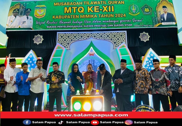 Pj Sekda Mimika Secara Resmi Membuka Lomba MTQ Ke-XII Kabupaten Mimika