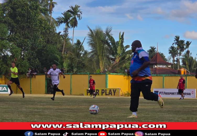 Liga 4 Papua Tengah Dimeriahkan Ekshibisi Old Star Freeport Vs All Star Persipura