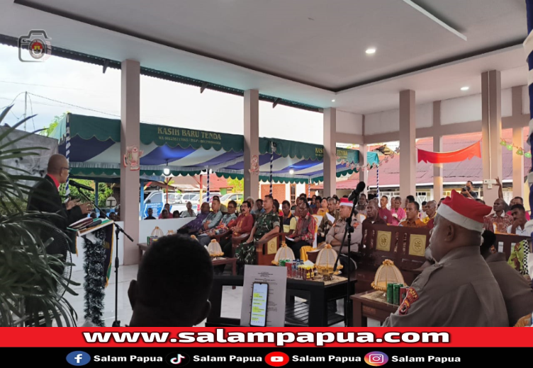 Pilkada Sukses, Polsek Mimika Baru Gelar Natal Bersama Masyarakat
