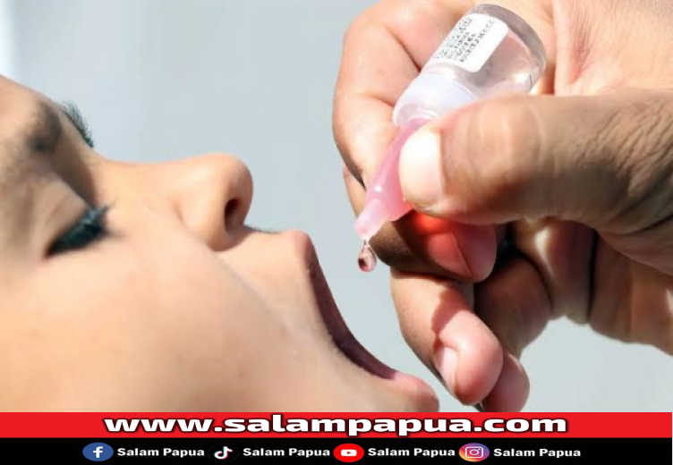 Putaran Pertama PIN Polio Di Mimika Capai 52,5 Persen