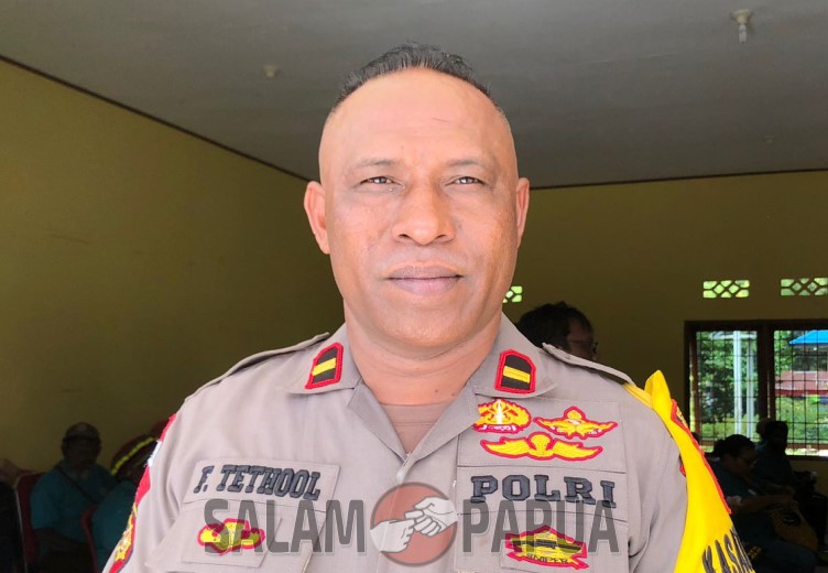 Polsek Kwamki Narama Perkuat Pengamanan Menjelang Pemilu 2024 Dengan �Mantap Brata�
