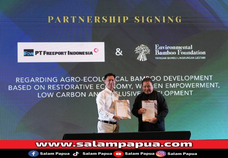 Freeport Indonesia Dan Yayasan Bambu Berkolaborasi Kembangkan Ekonomi Berbasis Bambu Di Pesisir Timika