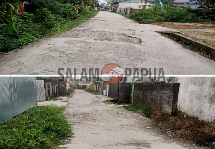 Warga Kampung Inauga Jalur 10 Keluhkan Jalan Teling Yang Rusak