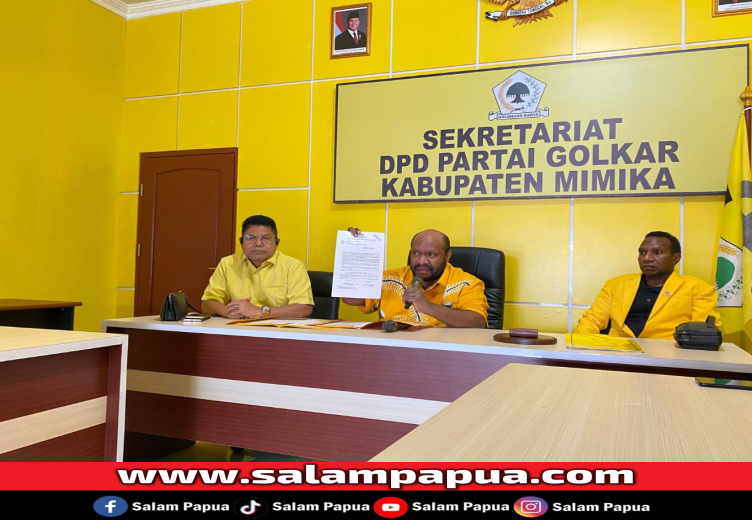 Golkar Berikan Rekomendasi Kepada Primus Natikapereyau Jadi Ketua DPRK Mimika