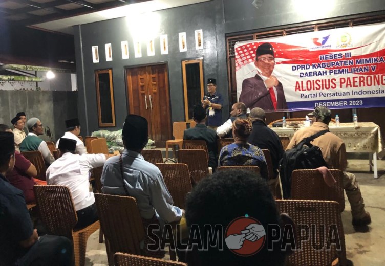 Aloisius Paerong Gelar Reses III 2023 Di Masyarakat Utikini Baru Kuala Kencana