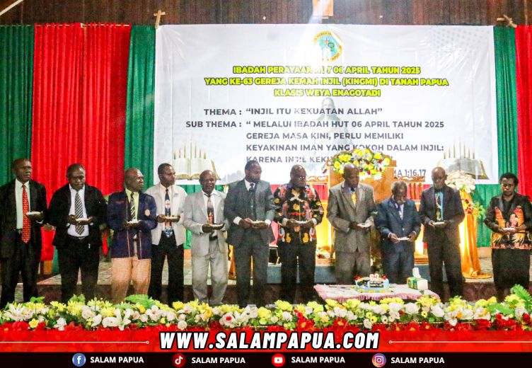 Hadir Di Paniai Pada Perayaan HUT Gereja KINGMI Ke-63, Ini Pesan Gubernur Papua Tengah