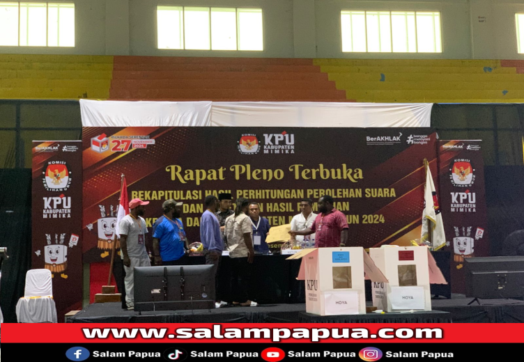 Berikut Perolehan Hasil Rekapitulasi Distrik Hoya