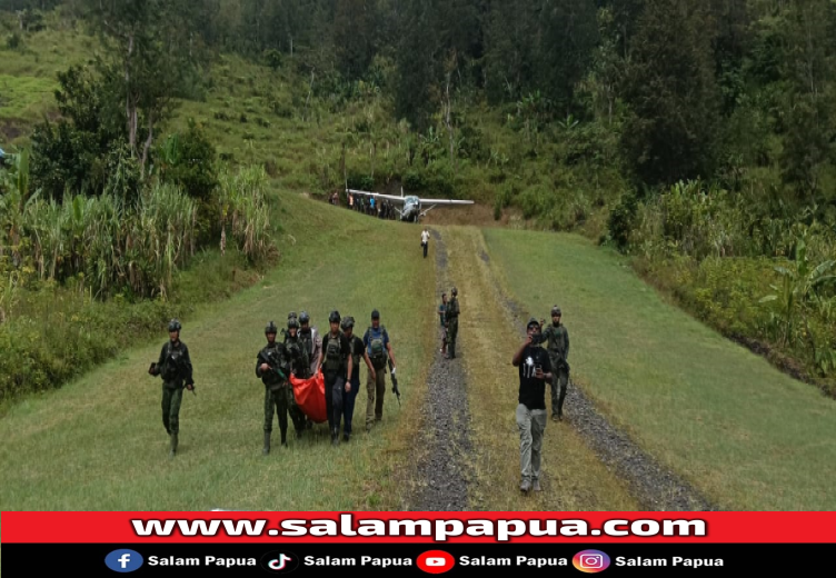 Hadapi Medan Berat, Satgas Koops TNI Habema Kogabwilhan III Berhasil Evakuasi Jenazah Guru Korban Pembunuhan OPM Di Yahukimo