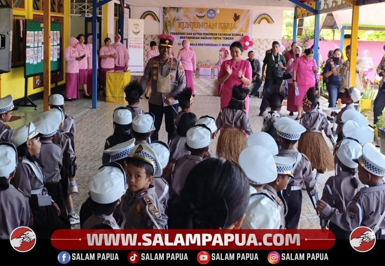 Kapolda Papua Tengah Kunjungi TK Kemala Bhayangkari Timika