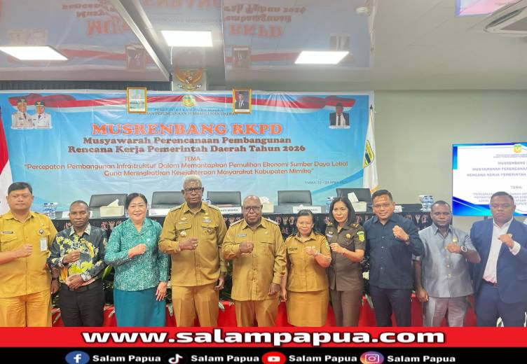 Buka Musrenbang RKPD 2026, Bupati Mimika Tekankan Pembangunan Dimulai Dari Kampung