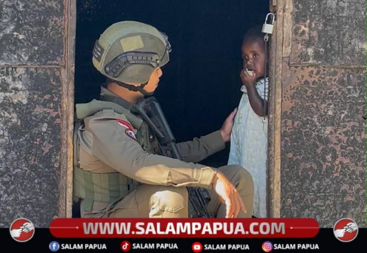 Satgas Ops Damai Cartenz-2026 Gelar Patroli Dialogis, Pererat Hubungan Dengan Warga Puncak Jaya