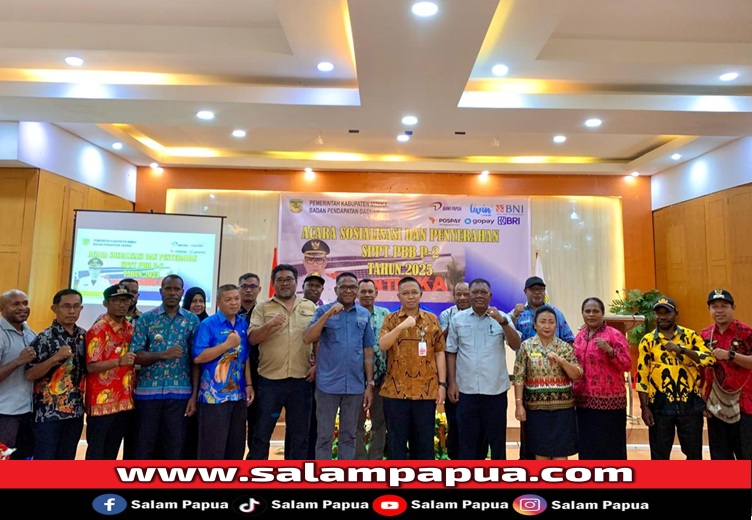 PARADE FOTO: Penyerahan SPPT PBB-P2 Tahun 2025 Oleh Bapenda Mimika