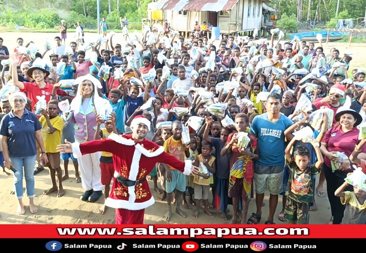 PARADE FOTO: Natal Ceria 2024, Freeport Indonesia Hadir Bersama Anak-Anak Di Mimika Timur Jauh