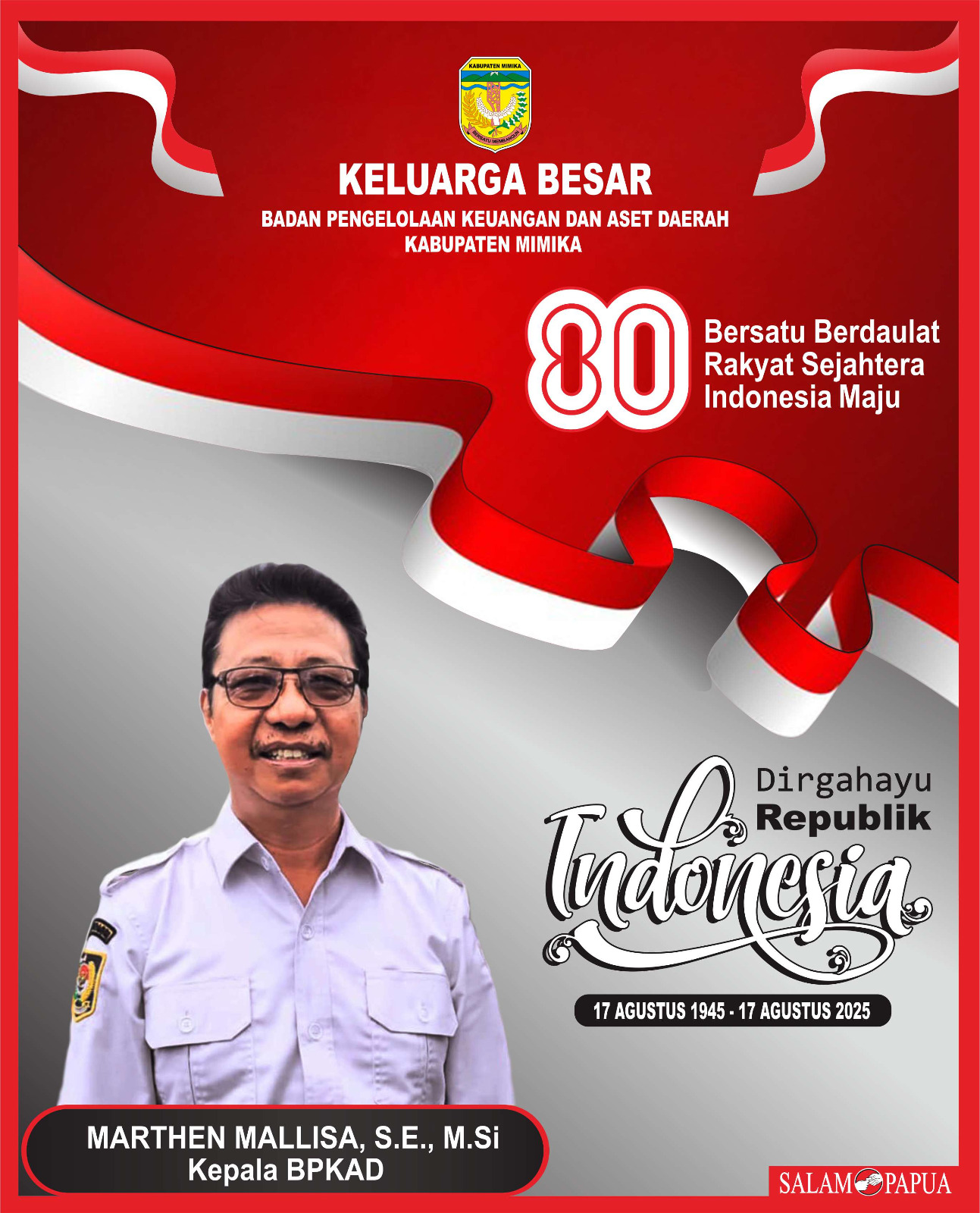 Iklan HUT RI 80 BPKAD