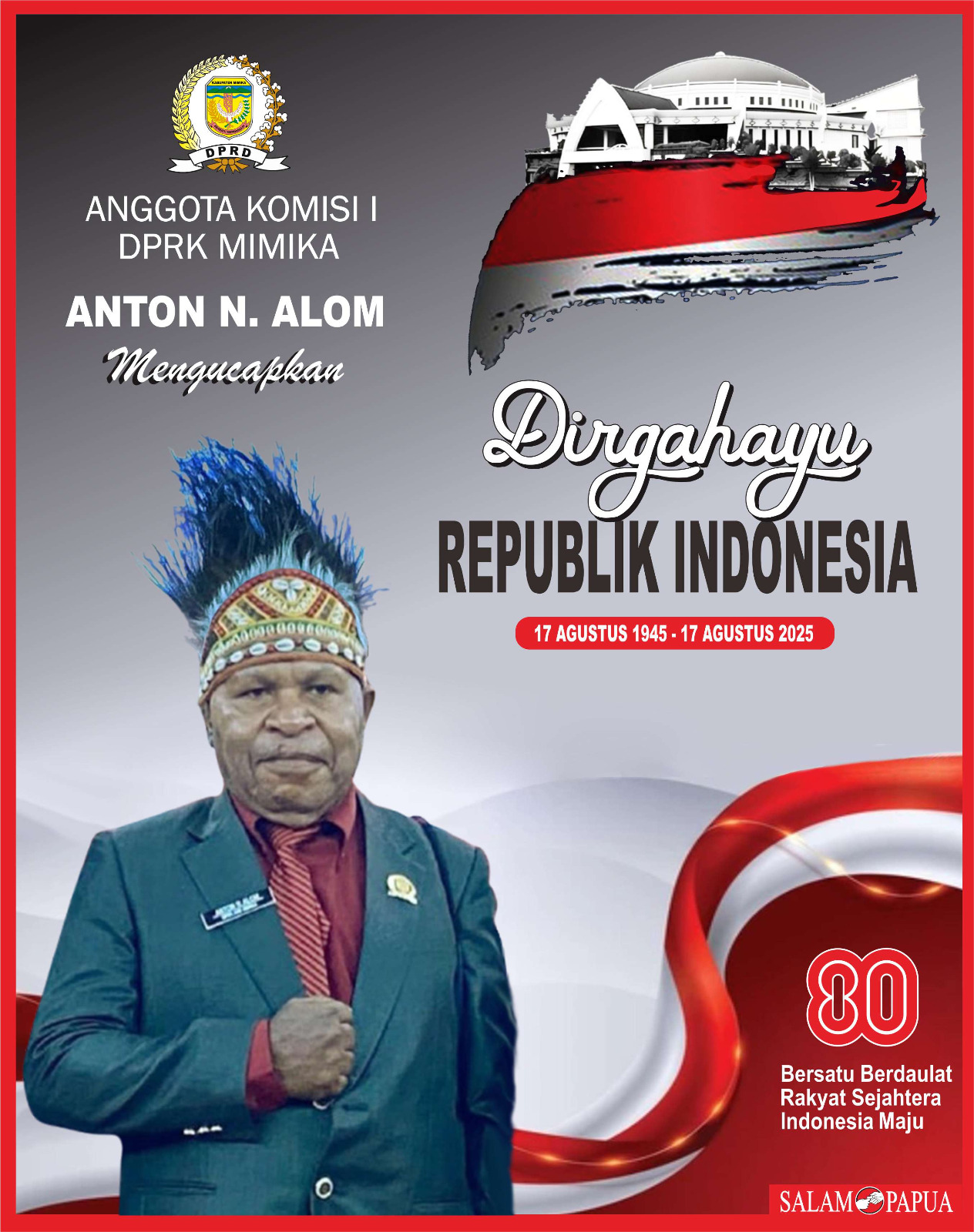 Iklan HUT RI 80 Anton Alom