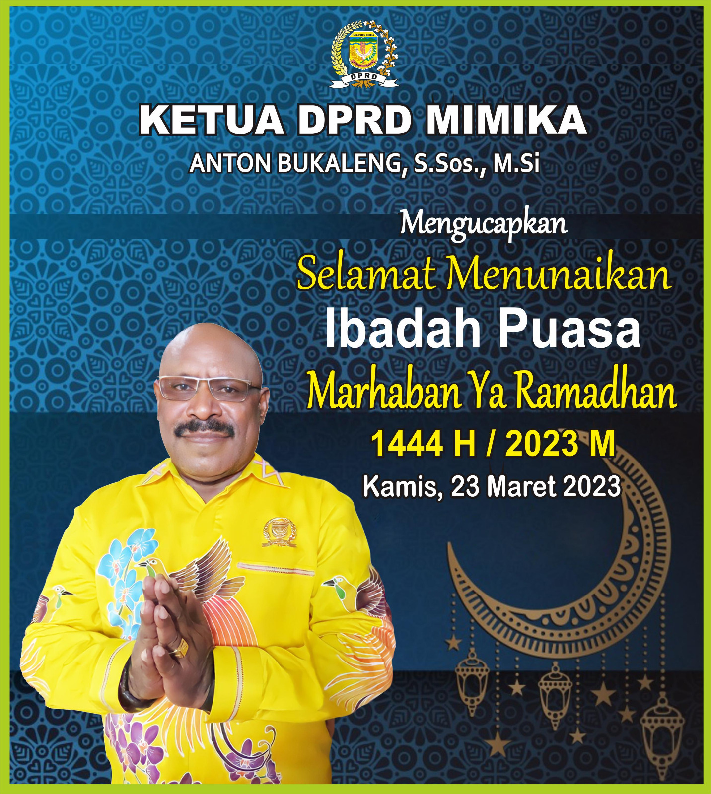 KETUAN DPRD KABUPATEN MIMIKA - RAMADHAN 2023