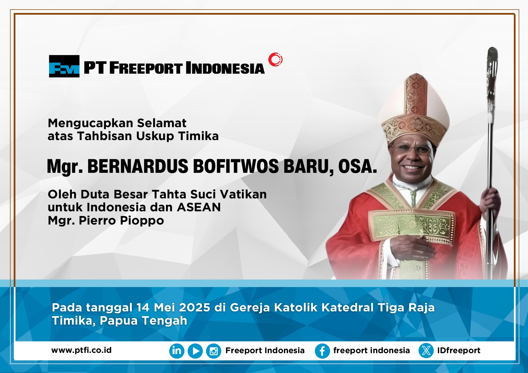 Iklan Uskup Oleh PTFI