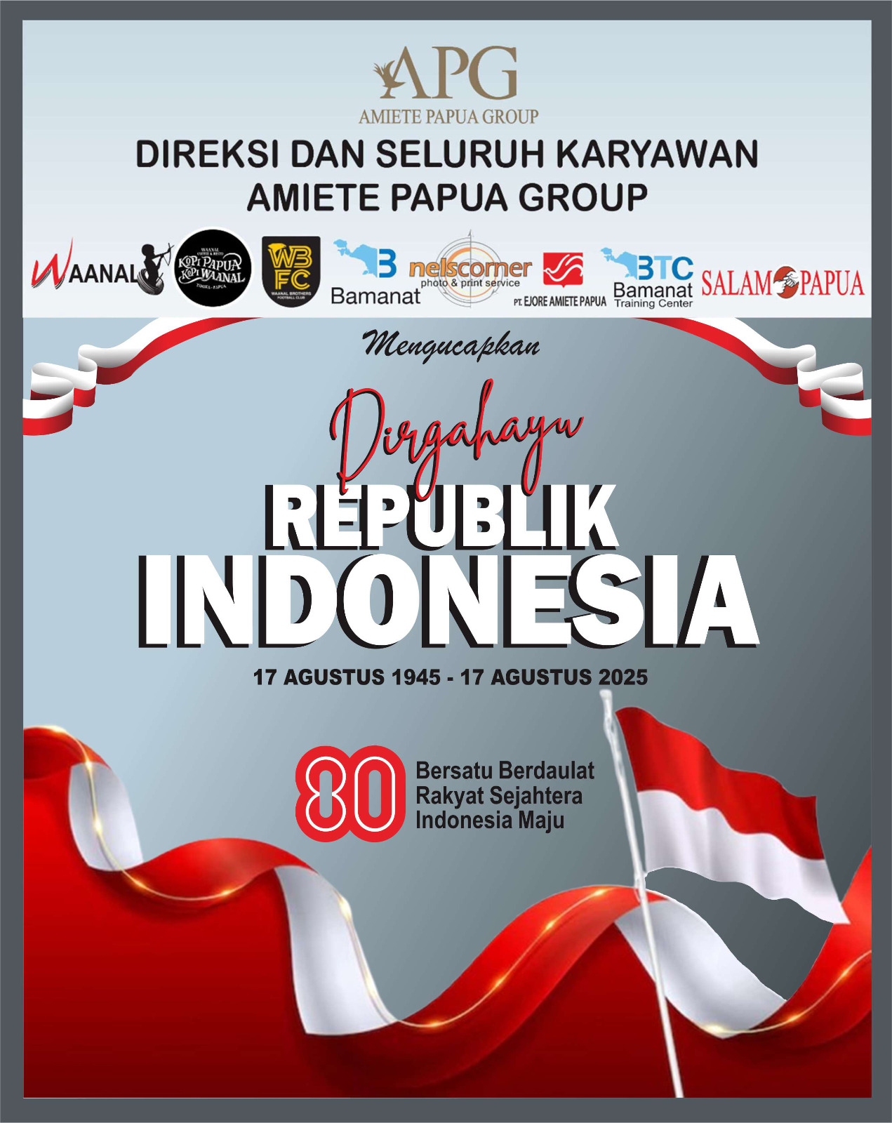 Iklan HUT RI 80 APG
