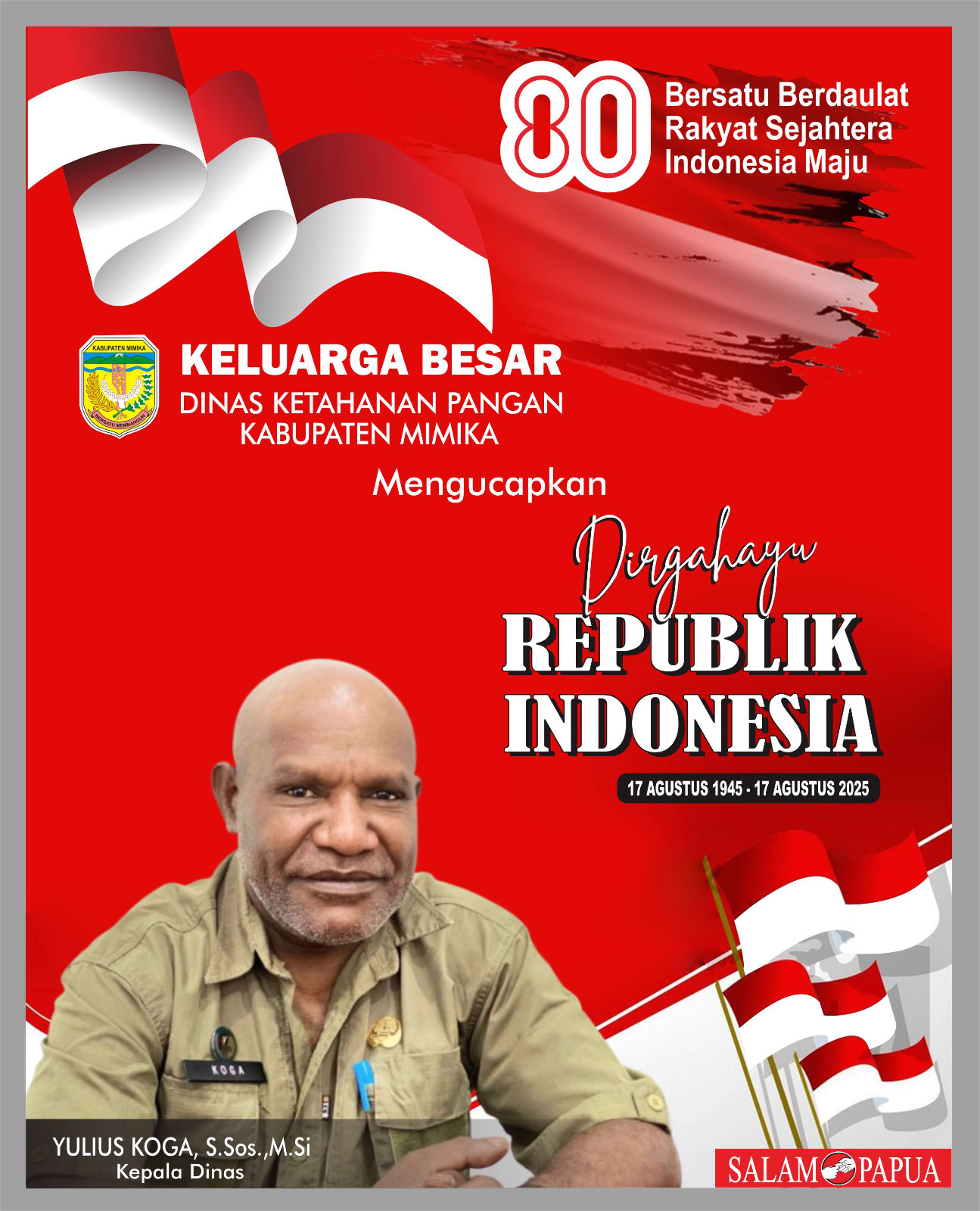 Iklan HUT RI 80 Dinas Ketahanan Pangan