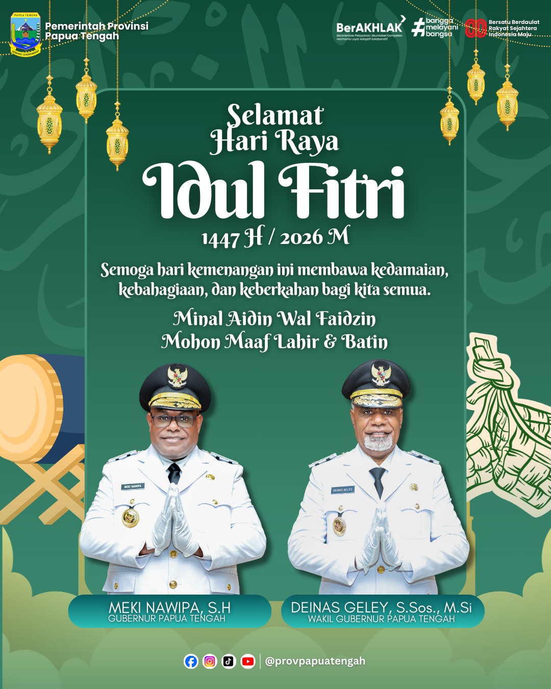 Iklan Idul Fitri Pemprov Papua Tengah
