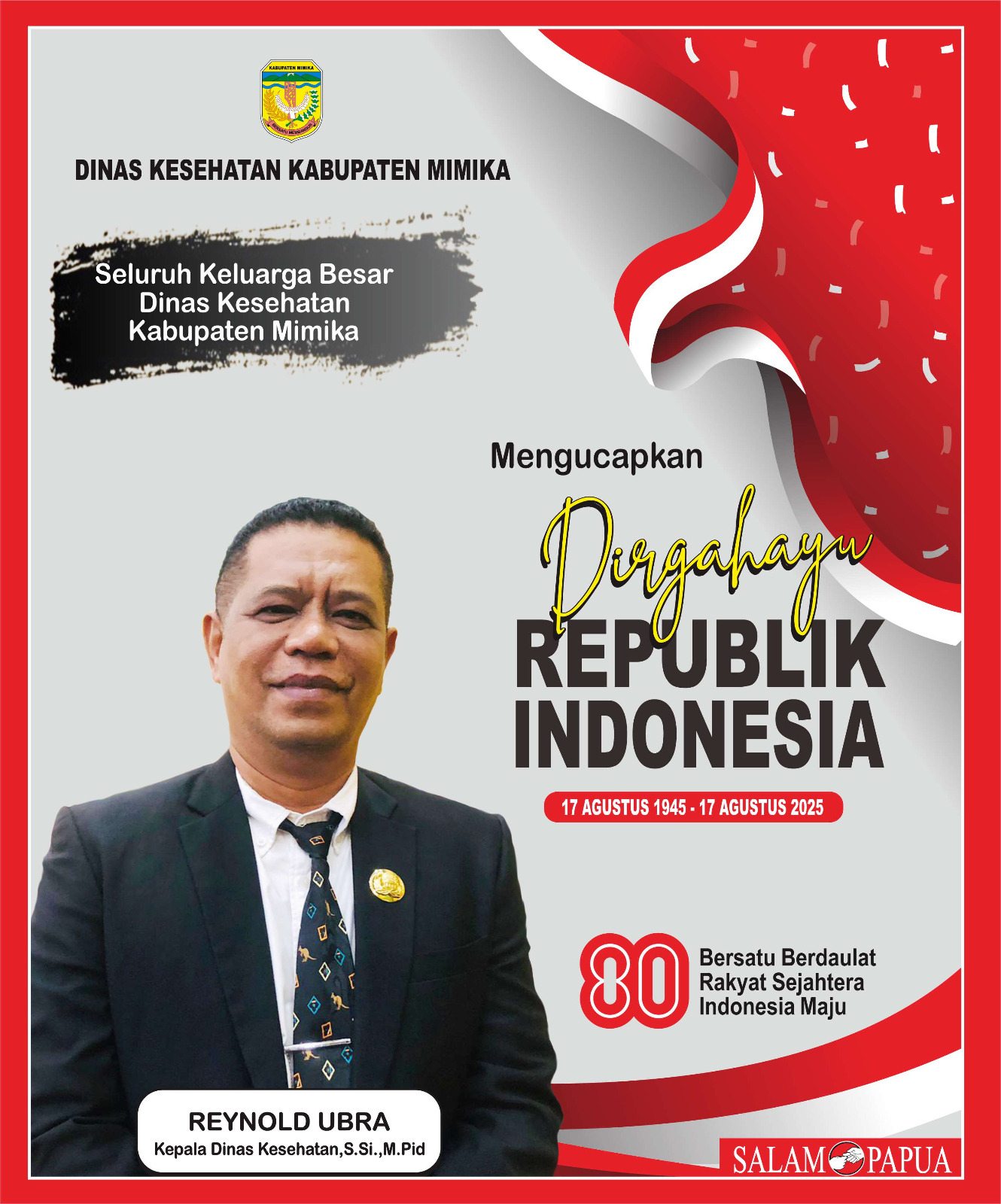 Iklan HUT RI 80 Dinkes