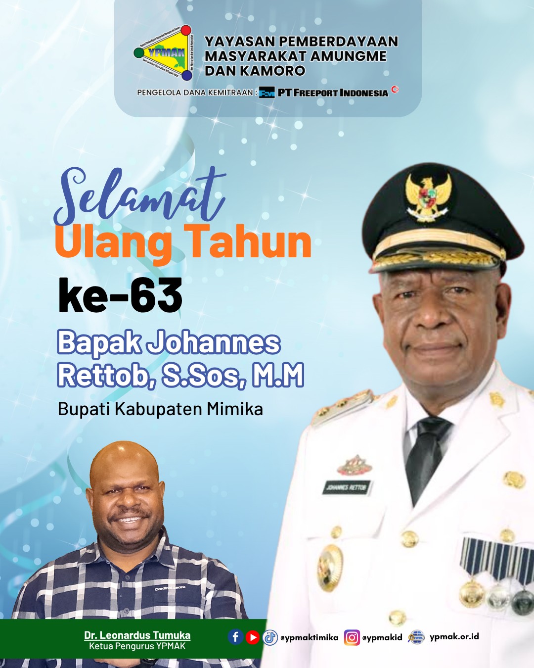 Iklan YPMAK Utk HUT Bupati