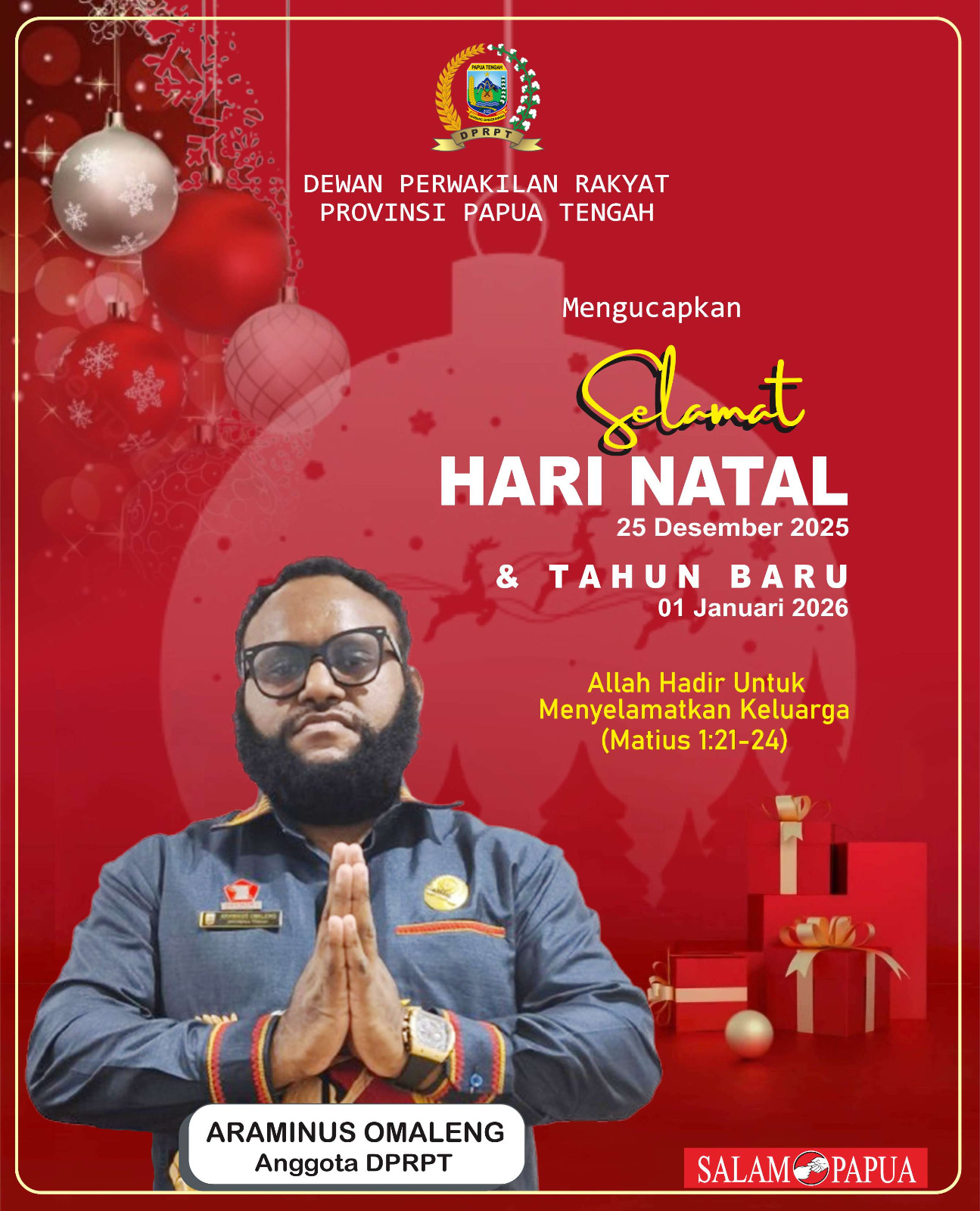 Iklan Natal Araminus Omaleng