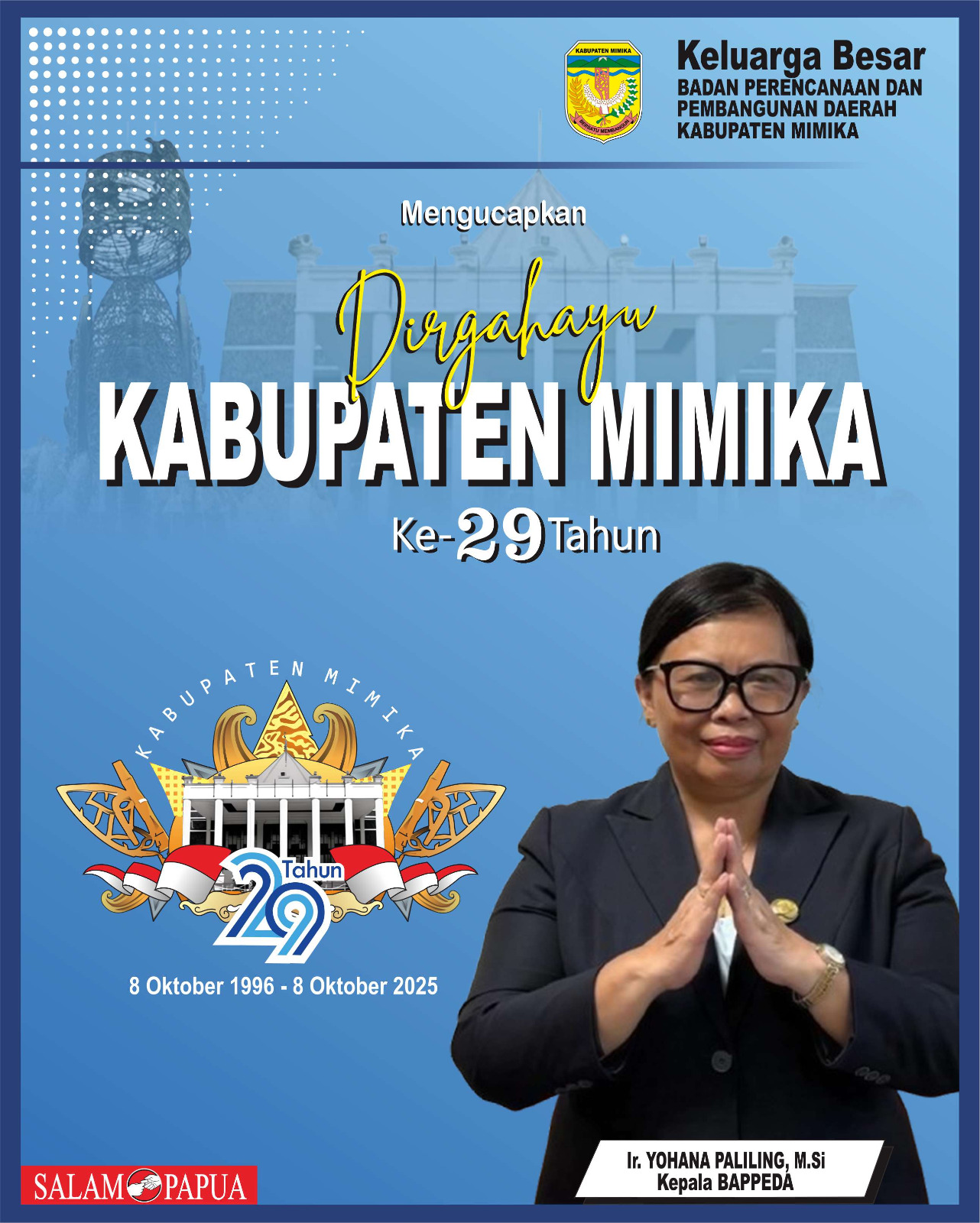 HUT Mimika BAPPEDA