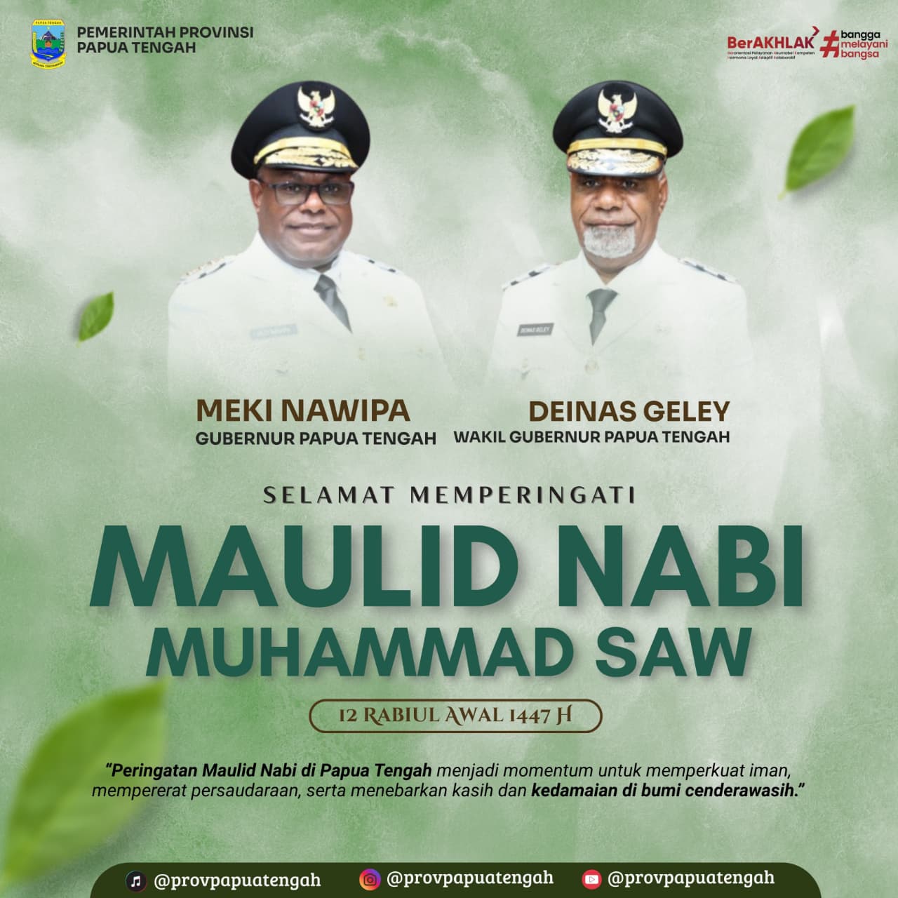 Iklan Maulid Pemprov Papua Tengah