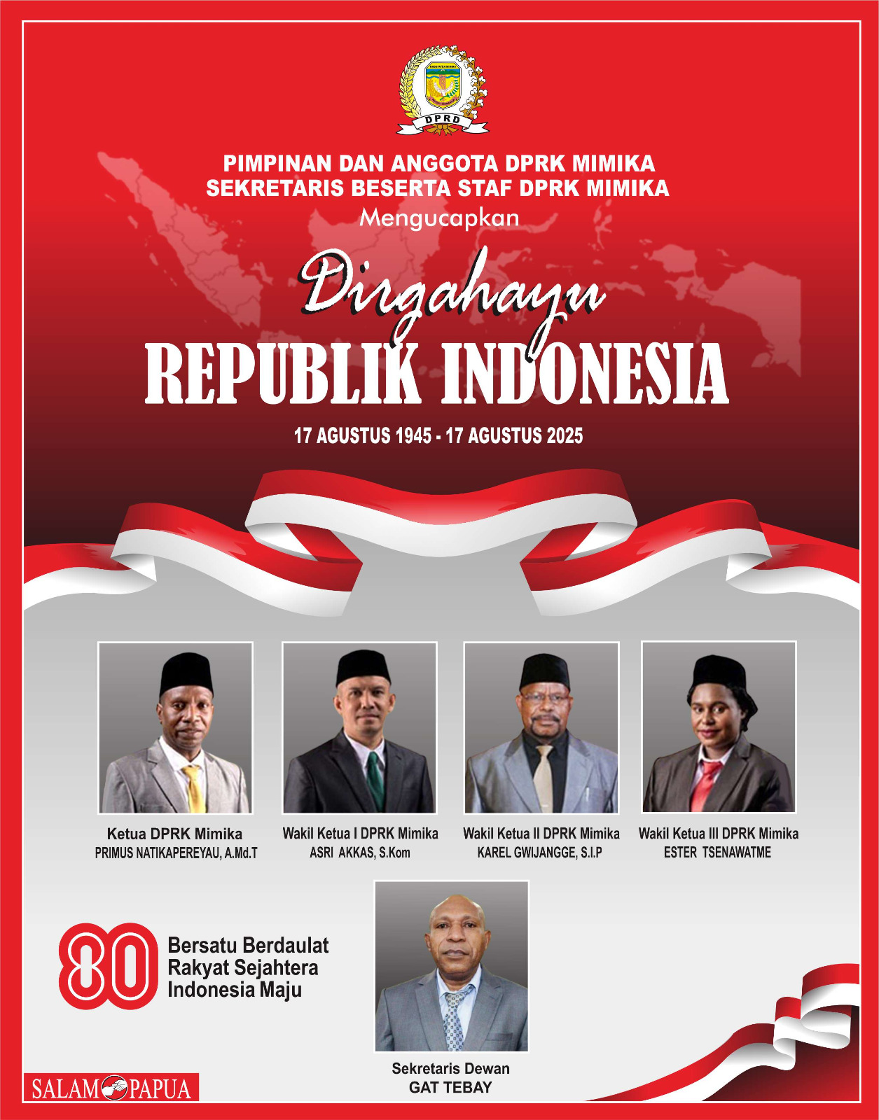 Iklan HUT RI 80 DPRK