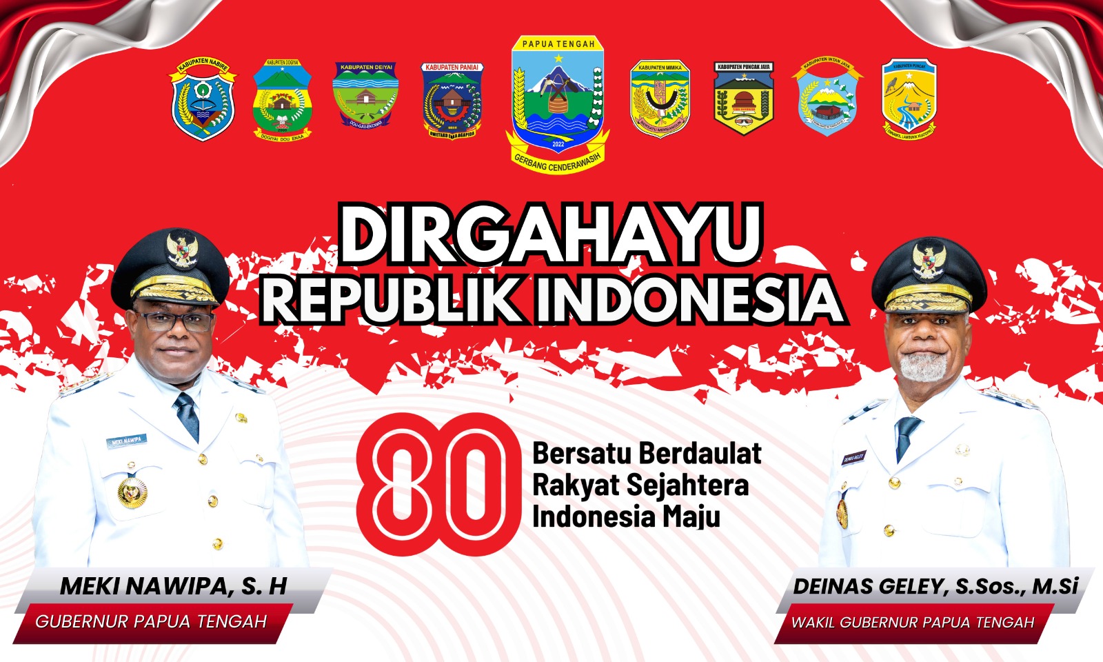 Iklan Pemprov Papua Tengah HUT Ke 80 RI