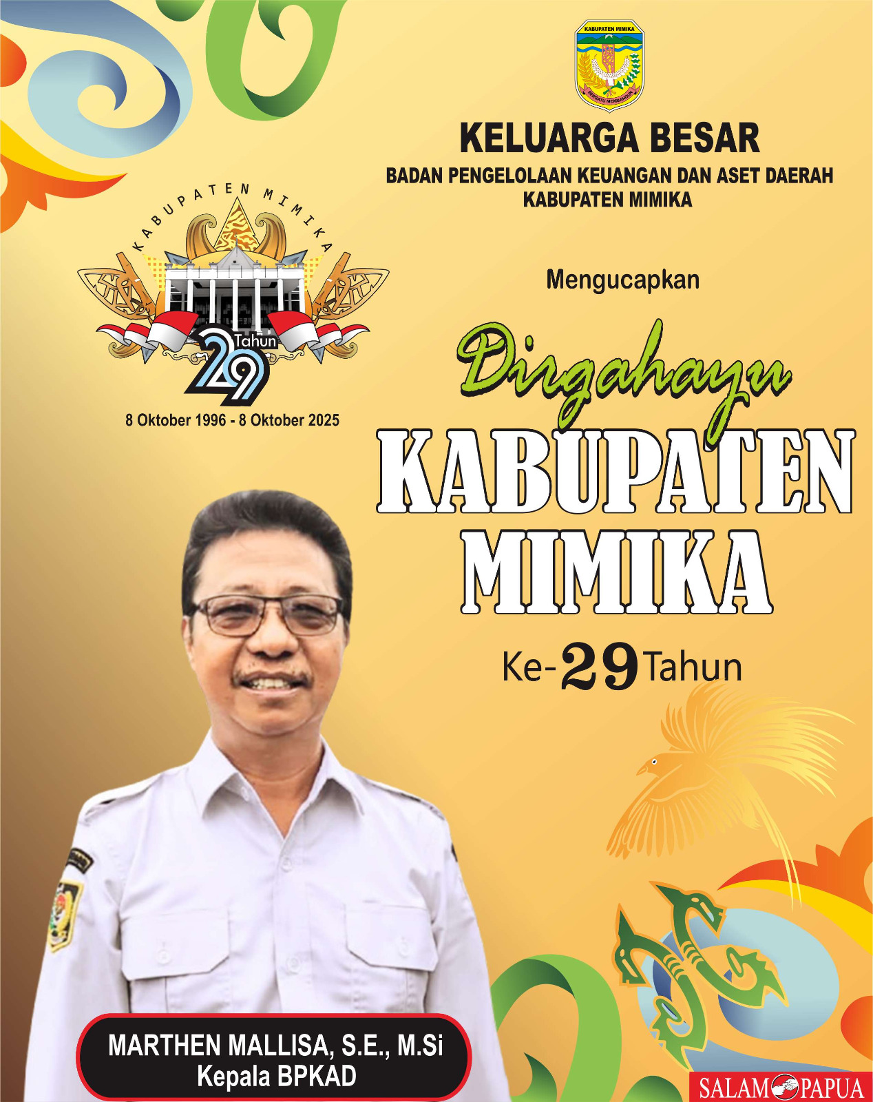 HUT Mimika BPKAD