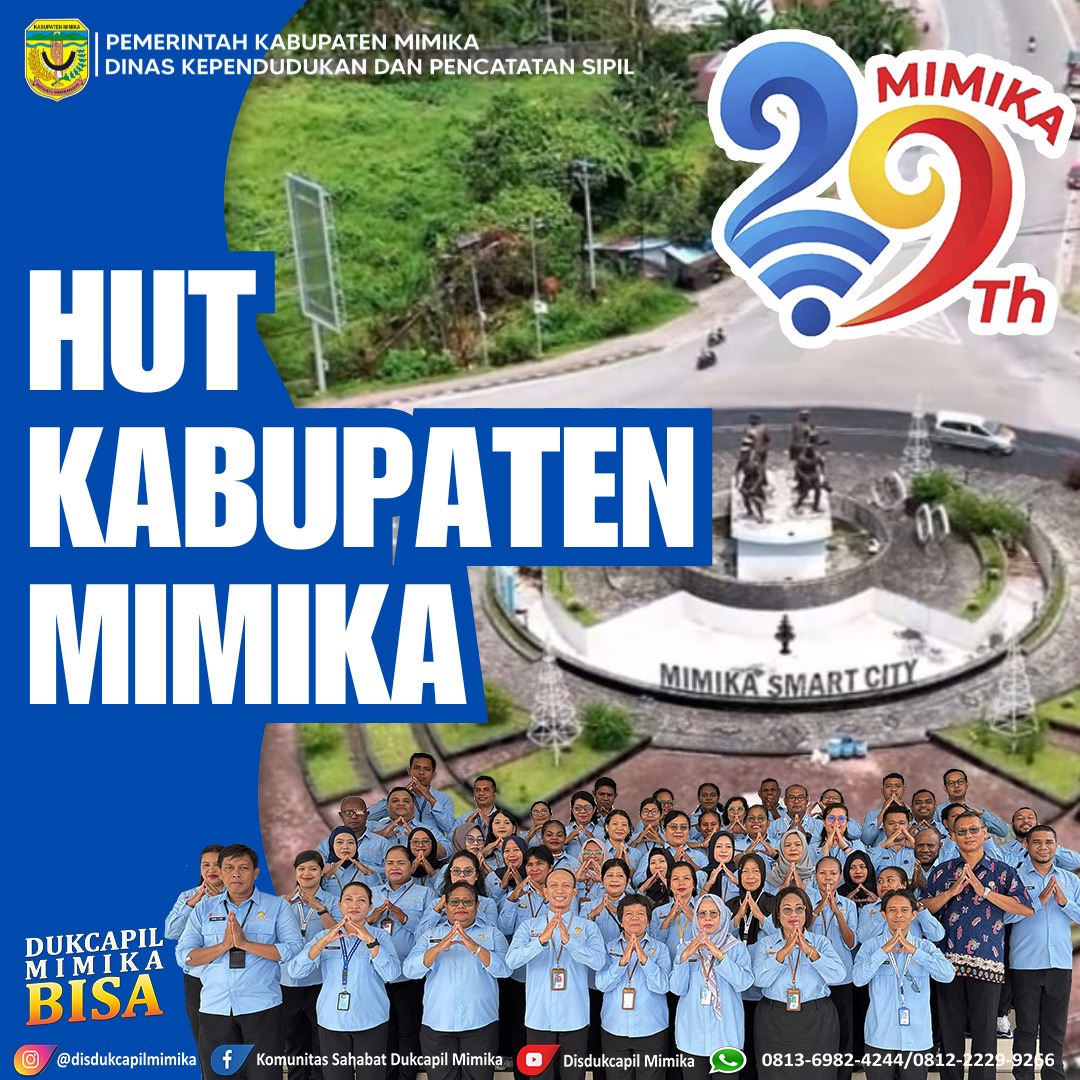 HUT Mimika Disdukcapil