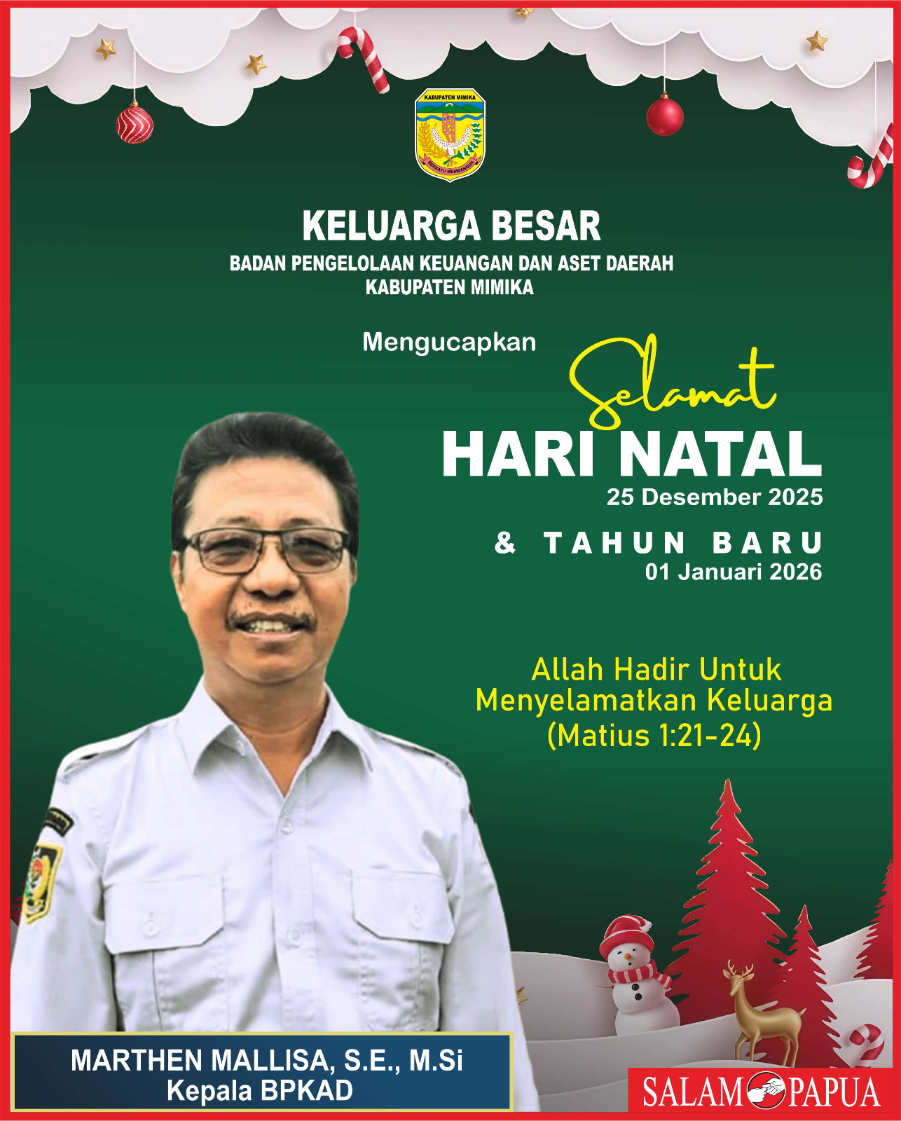 Iklan Natal BPKAD