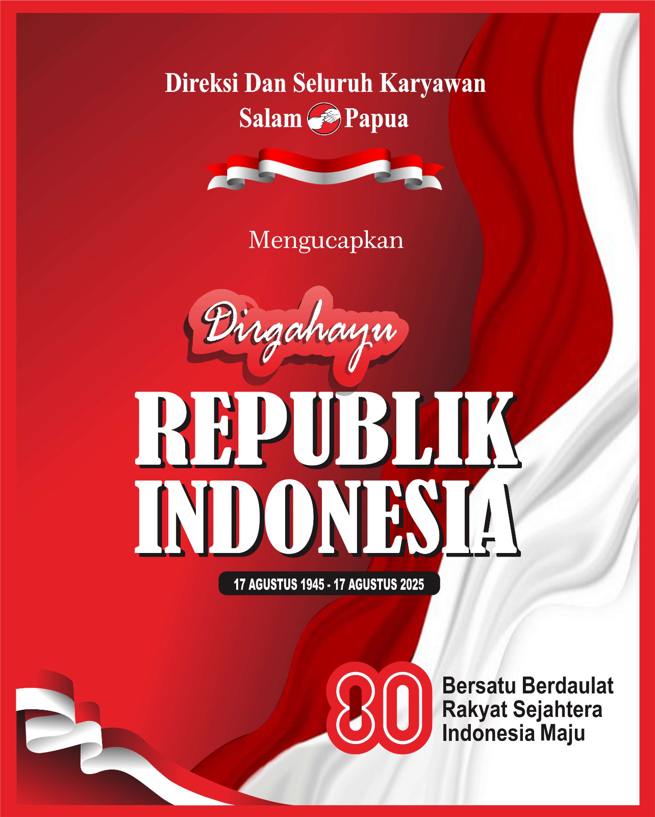Iklan HUT RI 80 Salam Papua