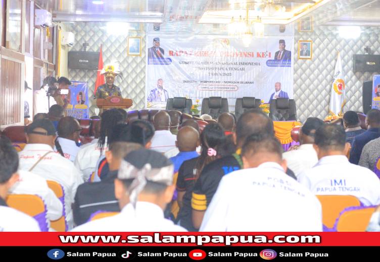 Rakerprov Perdana KONI Papua Tengah, Wagub Dorong Lahirnya Atlet Dan Wasit Berkelas Nasional
