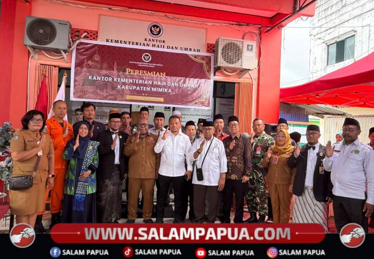 Wabup Kemong Resmikan Kantor Baru, Layanan Haji Dan Umrah Mimika Diperkuat