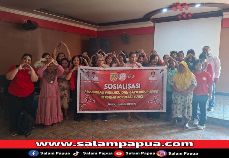 YMPT Dan Dinsos Mimika Gencarkan Sosialisasi Kesehatan HIV Di Tiga Lokasi Berbeda