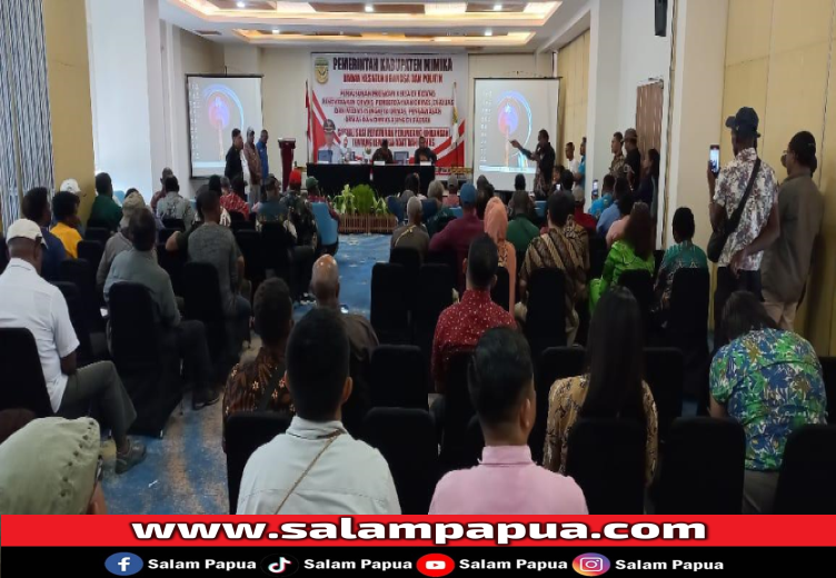 Ada Dualisme, Kesbangpol Mimika Gandeng Kemenhumkan Dan MRP Beri Sosialisasi Kepada Lemasa Dan Lemasko