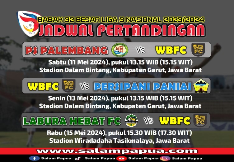 WBFC Mimika Siap Tempur Di Babak 32 Besar Liga 3 Nasional, Derby Papua Bertemu Di MD2