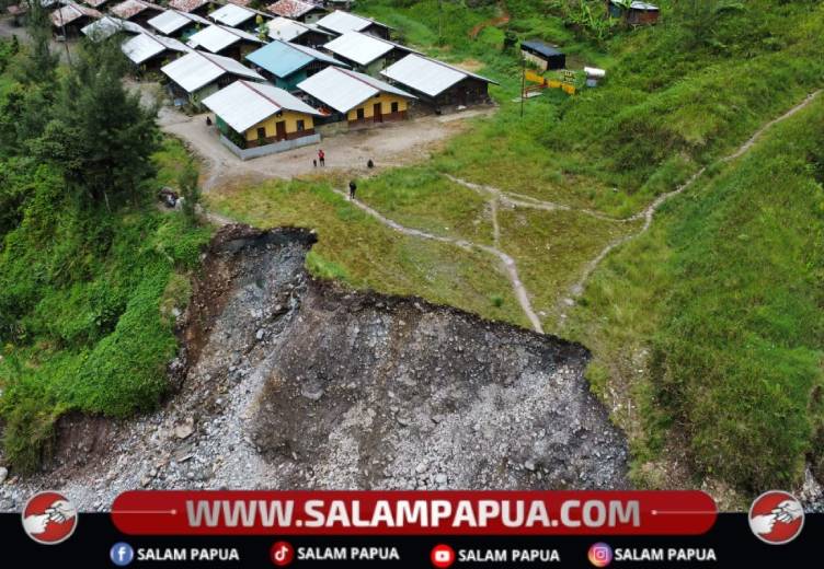Jalan Penghubung Banti Ke Kimbeli Terputus Akibat Longsor