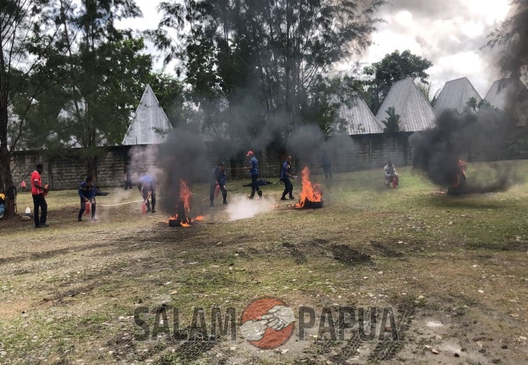 BPBD MIMIKA GELAR SOSIALISASI PENCEGAHAN, PENANGGULANGAN, PENYELAMATAN KEBAKARAN DAN NON KEBAKARAN